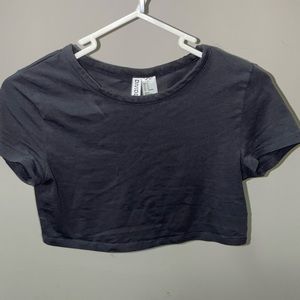 dark grey crop top